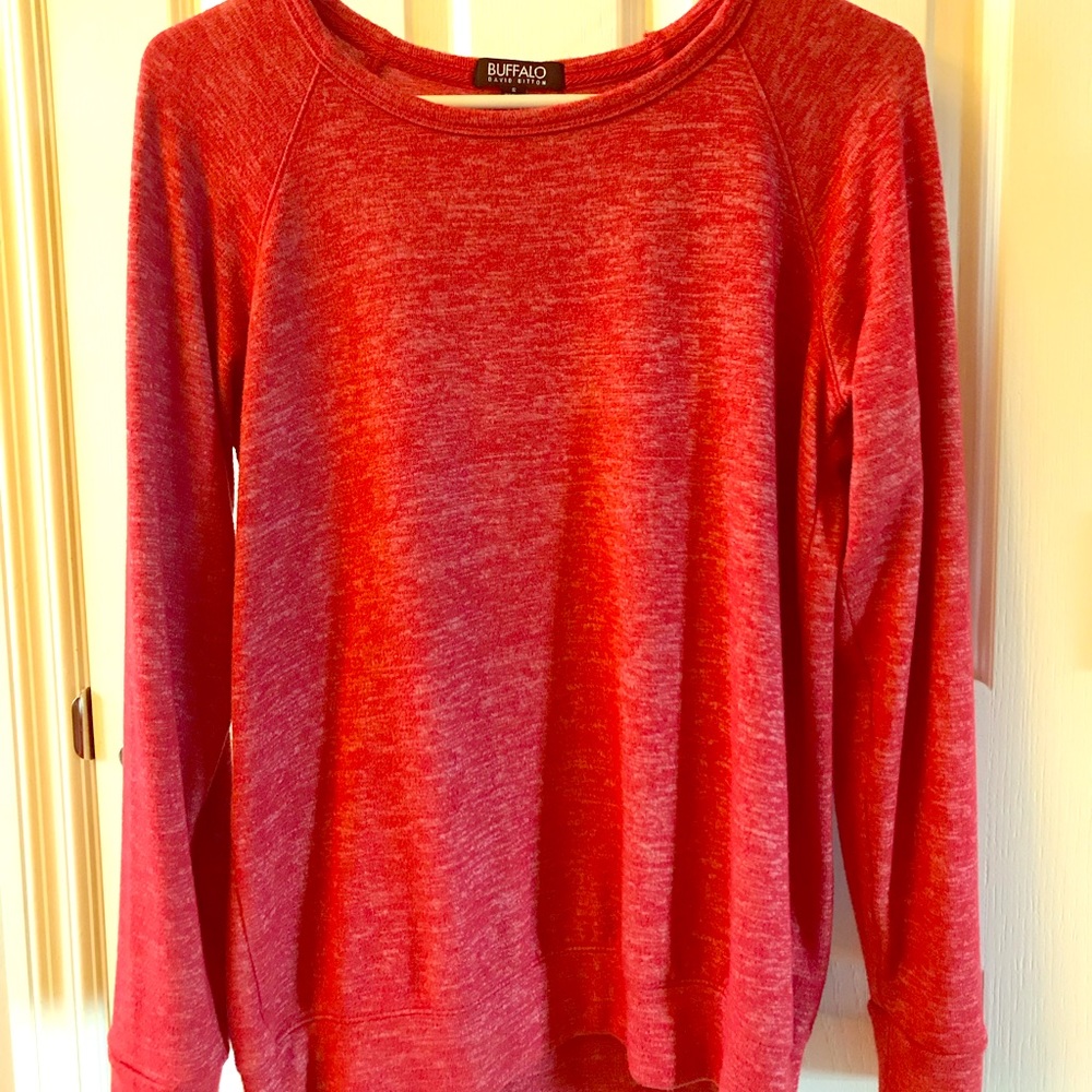 Comfy red sweatshirt